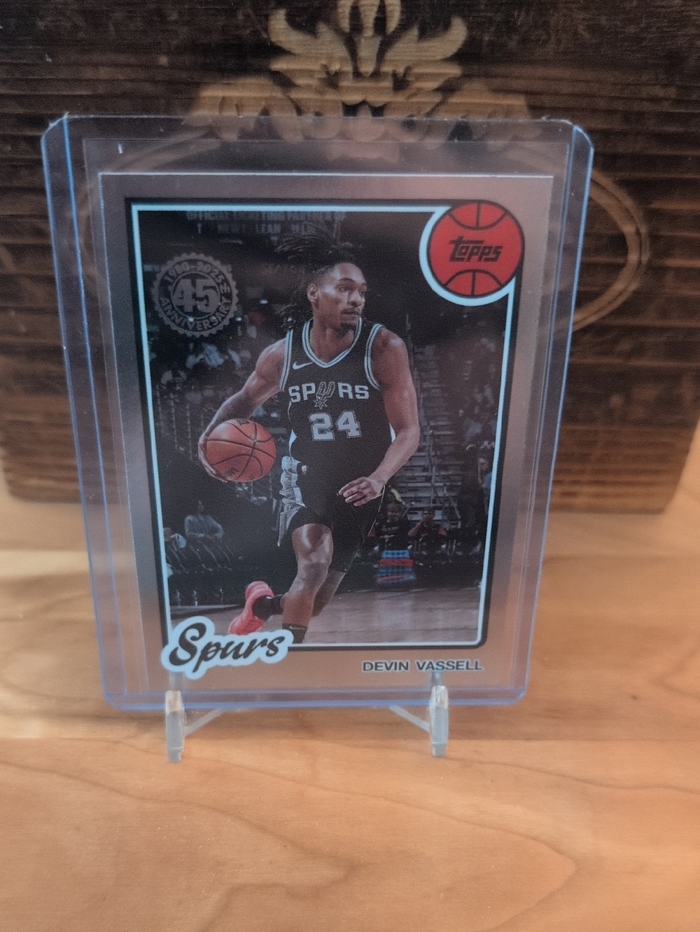 2025-26 Topps Devin Vassell Holo Foil 45th Anniversary Spurs